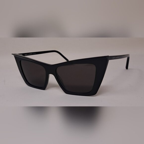 Saint Laurent Women's Sunglasses Black Cateye SL 372 001 54mm 54-16-145 - Picture 4 of 15